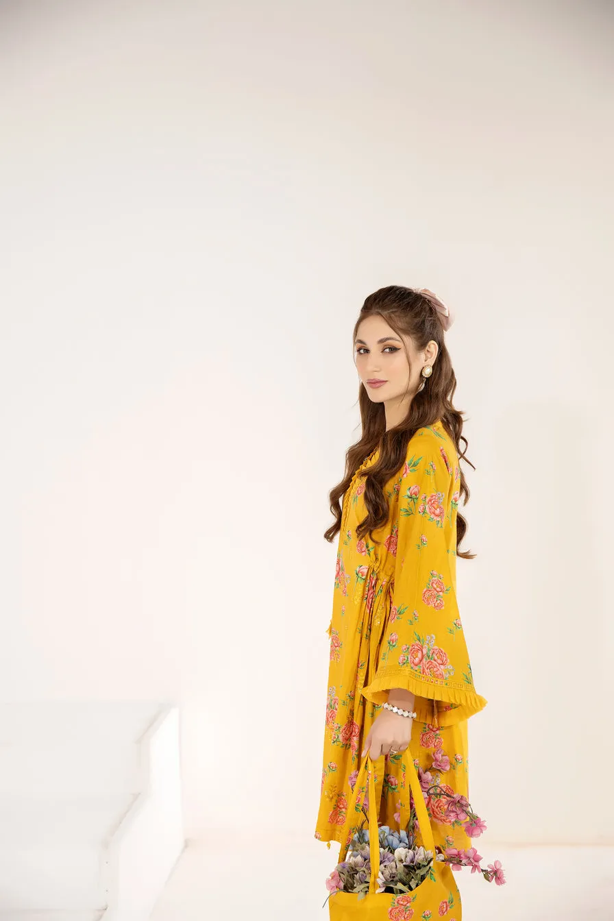 2PC COTTON PEPLUM BY MONA B04