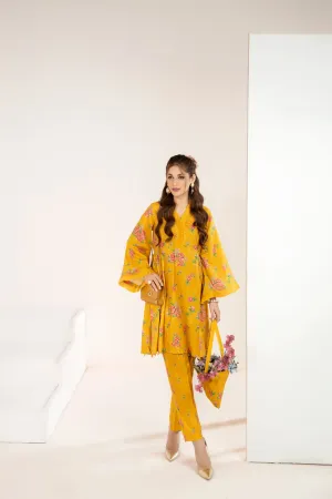 2PC COTTON PEPLUM BY MONA B04
