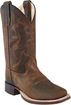 Cody James Boys' Nash Distressed Western Boot Broad Square Toe - Bbsc1904