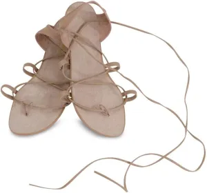 Danshuz Adult Lyrical Leather Thong Dance Sandal Tan Style 6243 Womens Size 5