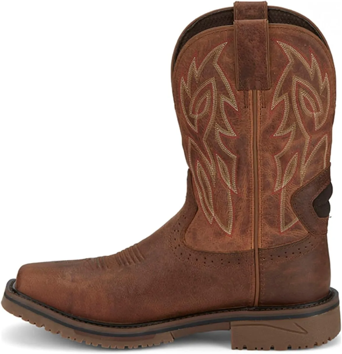 Justin Men's Broncy Waterproof Western Work Boot Composite Toe - Se4752