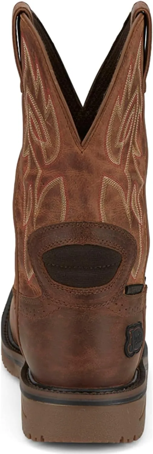 Justin Men's Broncy Waterproof Western Work Boot Composite Toe - Se4752