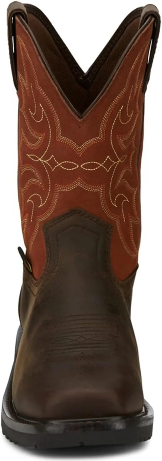 Justin Men's Ricochet Waterproof Western Work Boot Composite Toe Met Guard - Se3007