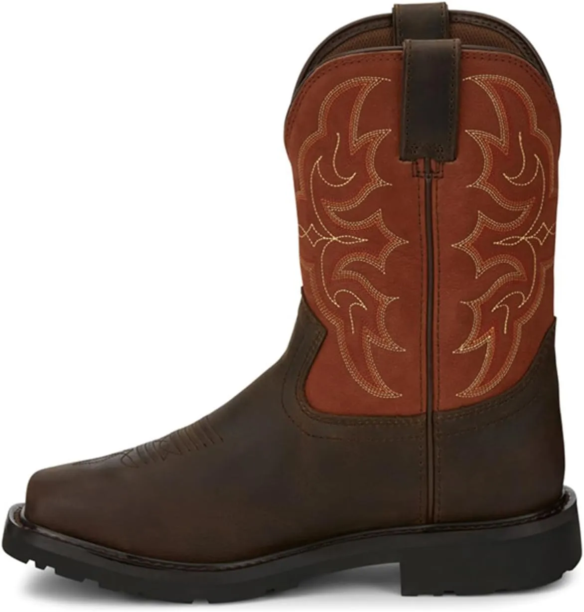Justin Men's Ricochet Waterproof Western Work Boot Composite Toe Met Guard - Se3007