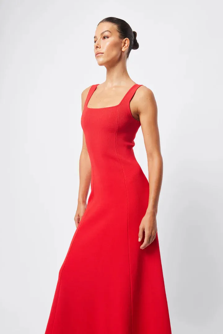 MOSSMAN - Monaco Maxi Dress RED