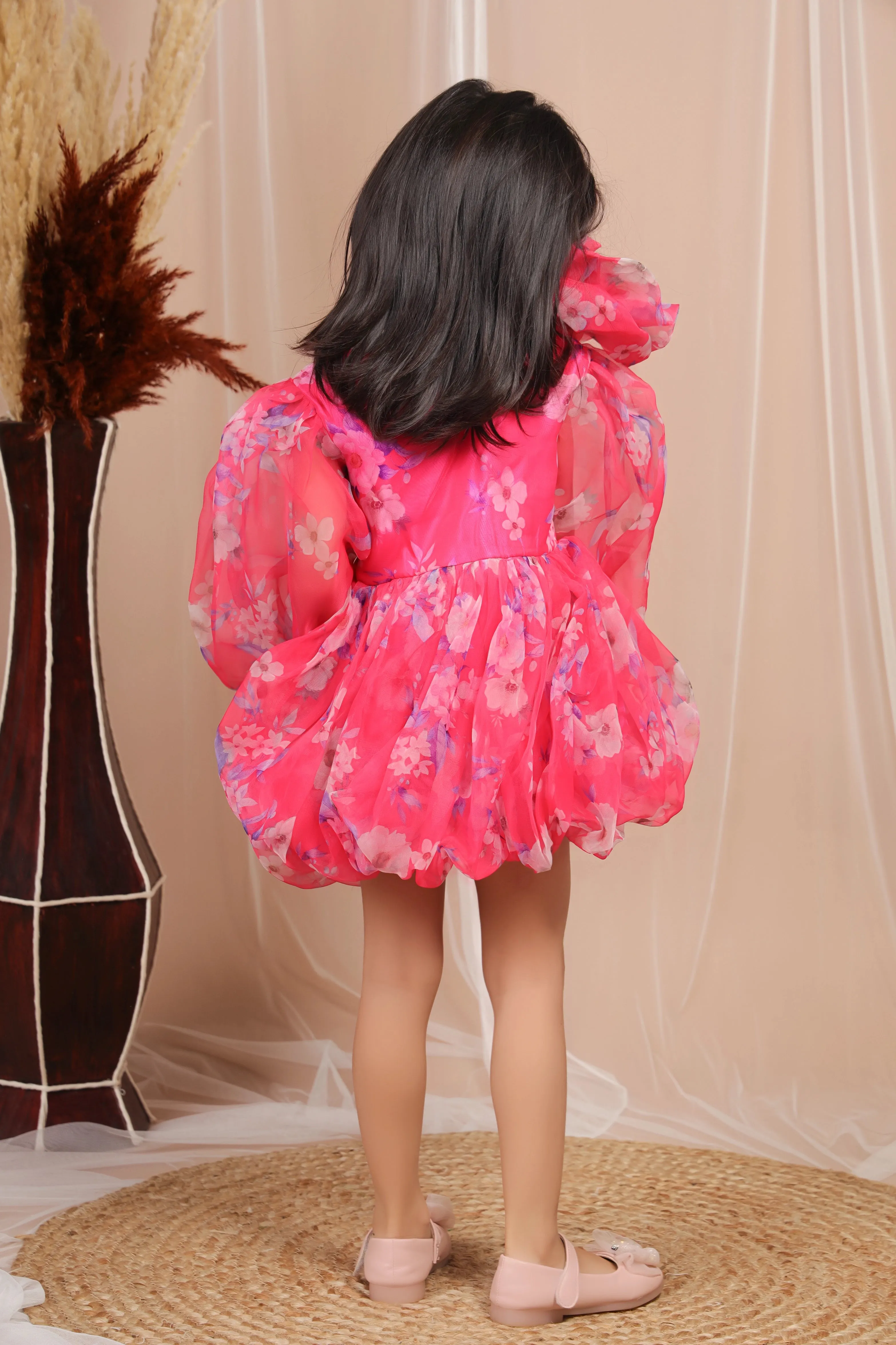 Neon Pink Balloon Dress