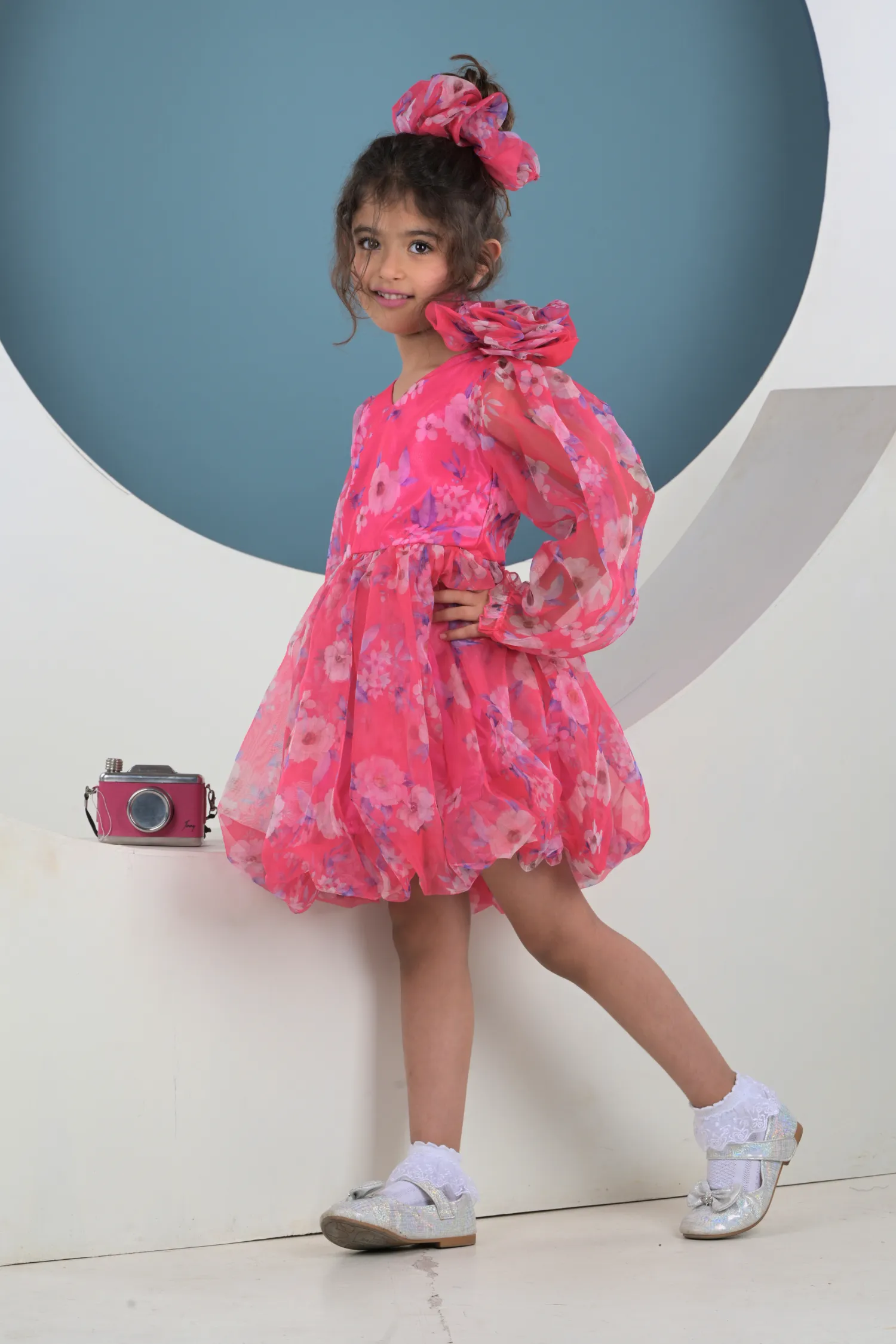 Neon Pink Balloon Dress