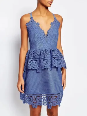 SELF-PORTRAIT Peplum Dress UK10