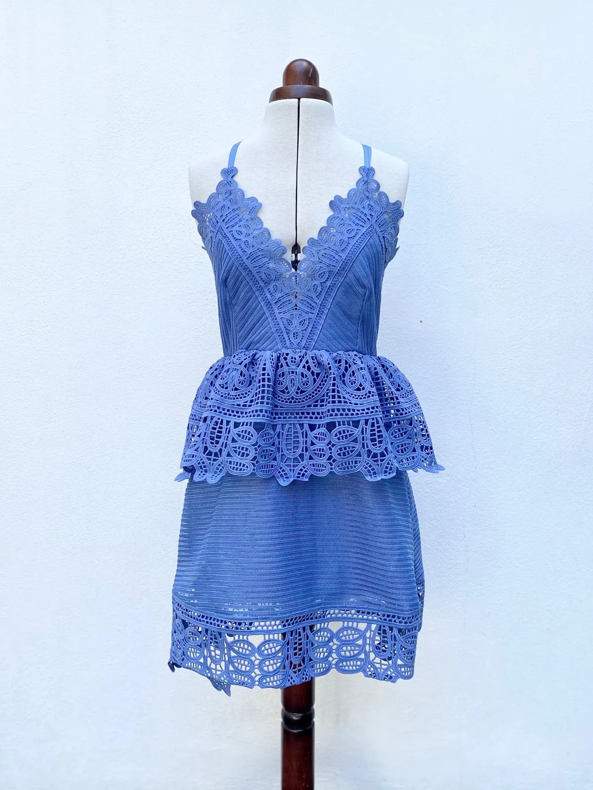 SELF-PORTRAIT Peplum Dress UK10