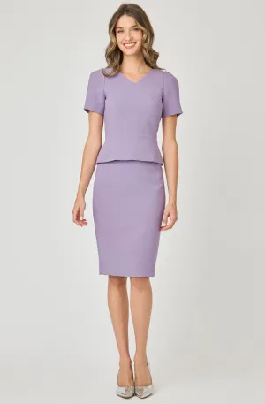 Short Sleeve Peplum Top