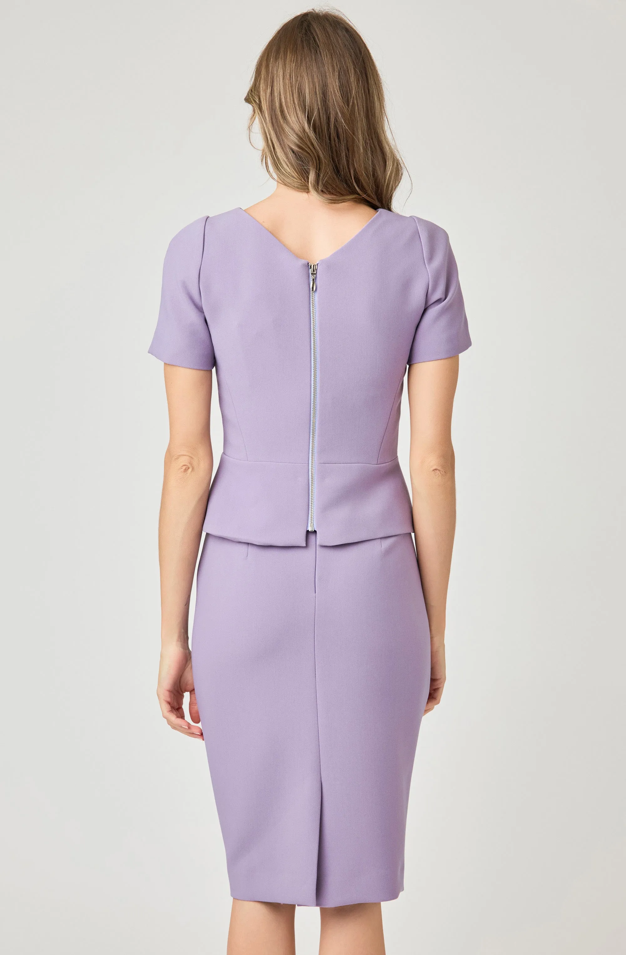 Short Sleeve Peplum Top