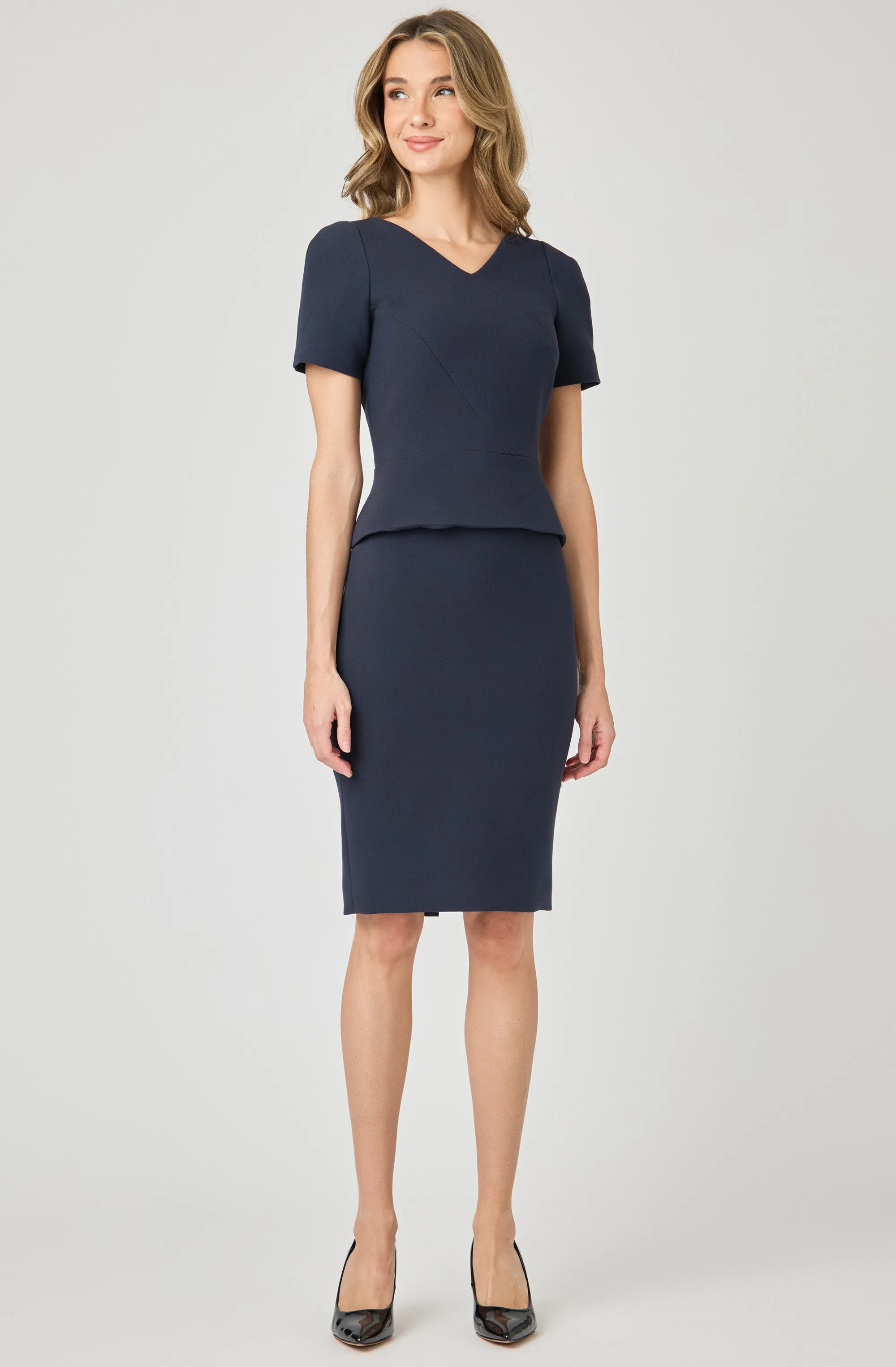 Short Sleeve Peplum Top