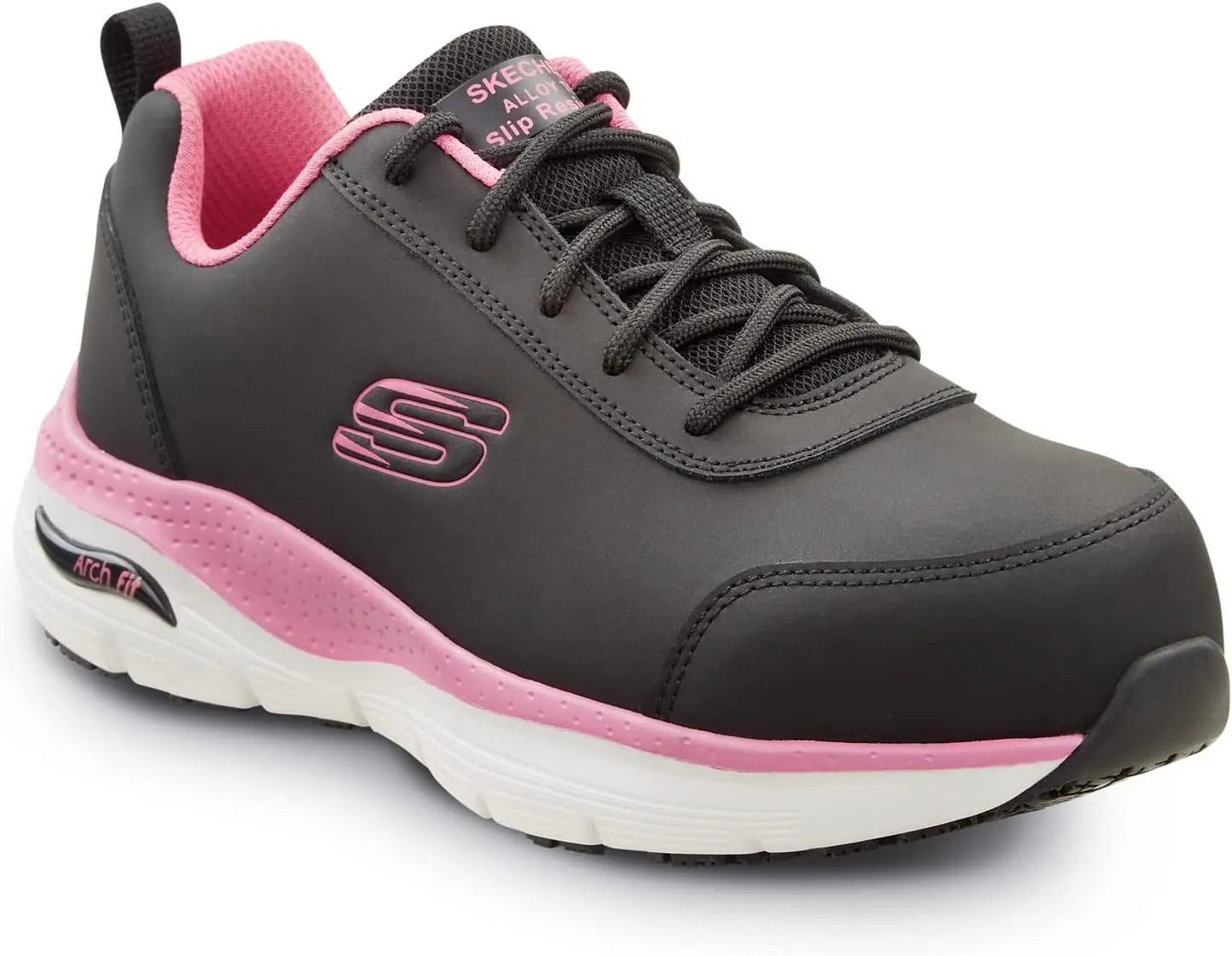 Skechers Work Arch Fit Reagan, Women's, Athletic Style, Alloy Toe, EH, MaxTrax Slip Resistant, Work Shoe