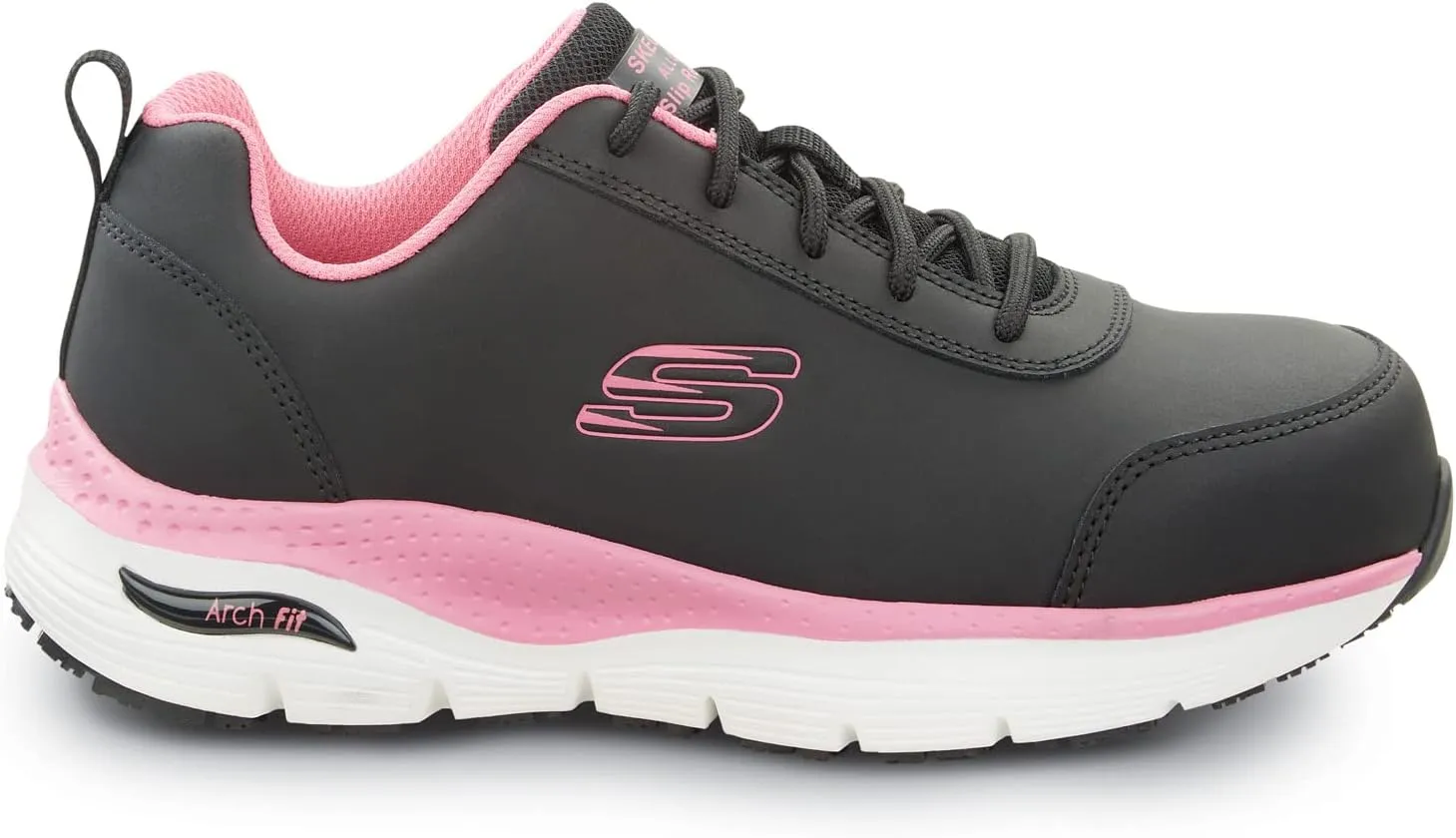 Skechers Work Arch Fit Reagan, Women's, Athletic Style, Alloy Toe, EH, MaxTrax Slip Resistant, Work Shoe