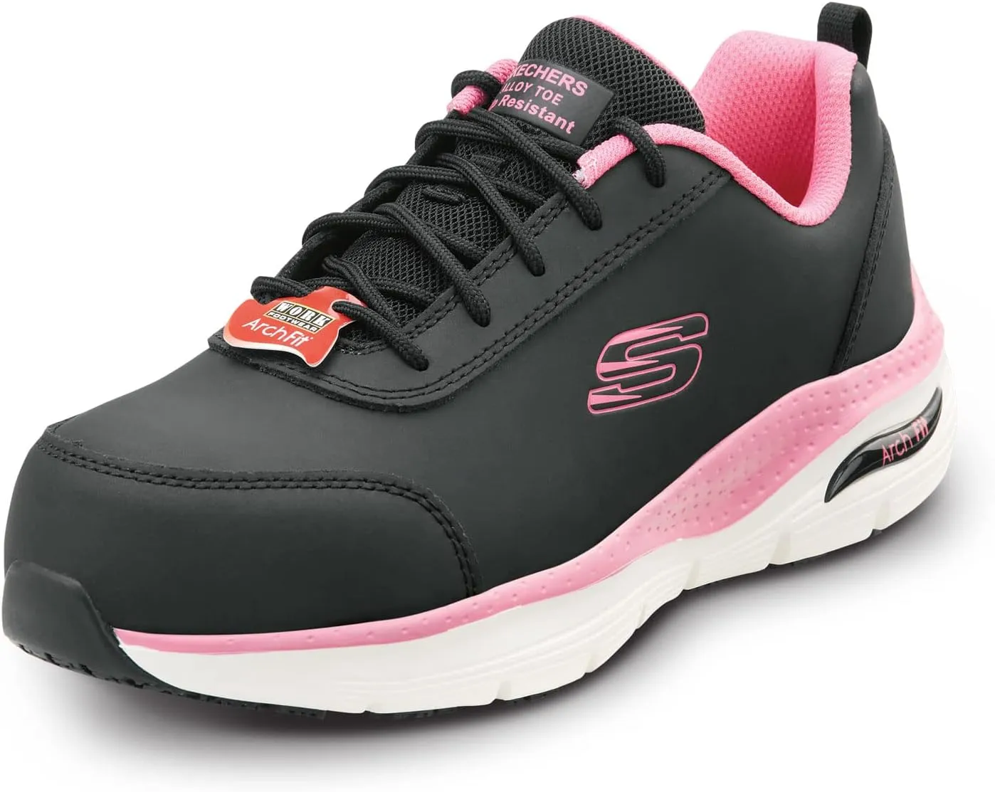 Skechers Work Arch Fit Reagan, Women's, Athletic Style, Alloy Toe, EH, MaxTrax Slip Resistant, Work Shoe