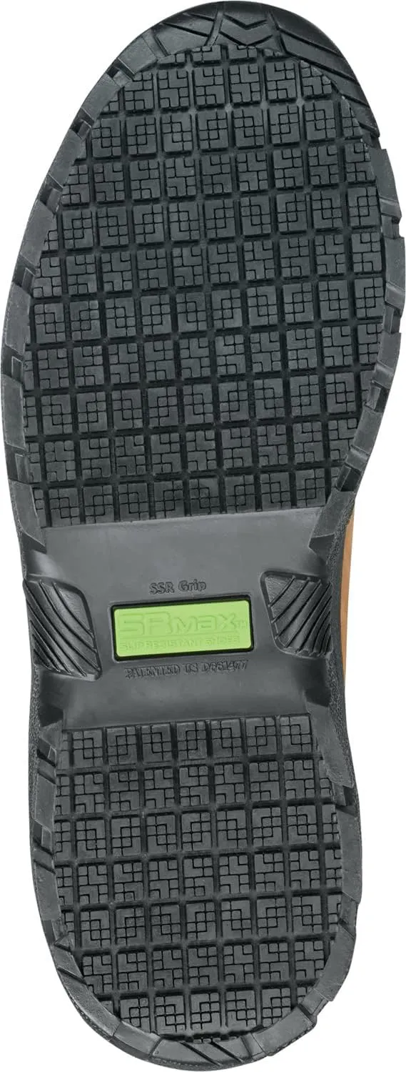 SR Max Midland, Men's, Brown, Wellington Style, Comp Toe, SD, Waterproof, MaxTRAX Slip Resistant, Work Boot