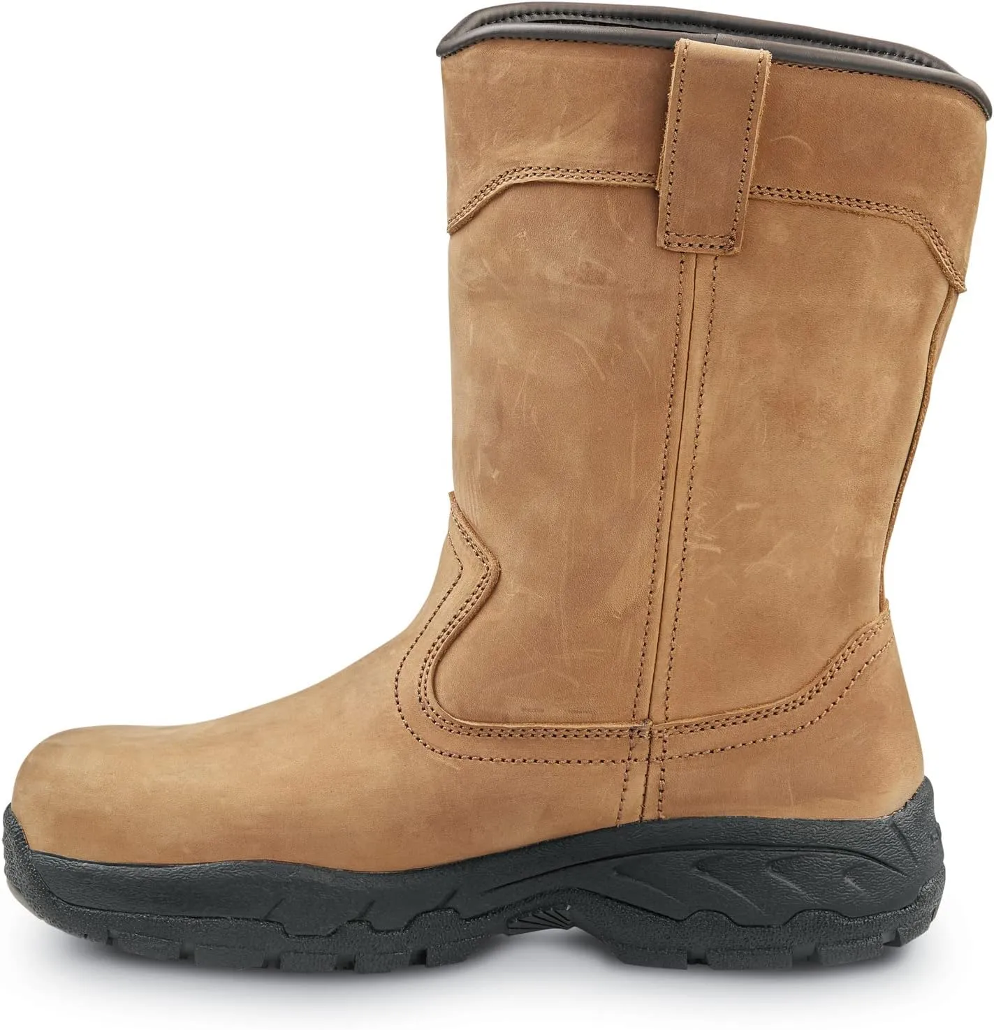 SR Max Midland, Men's, Brown, Wellington Style, Comp Toe, SD, Waterproof, MaxTRAX Slip Resistant, Work Boot