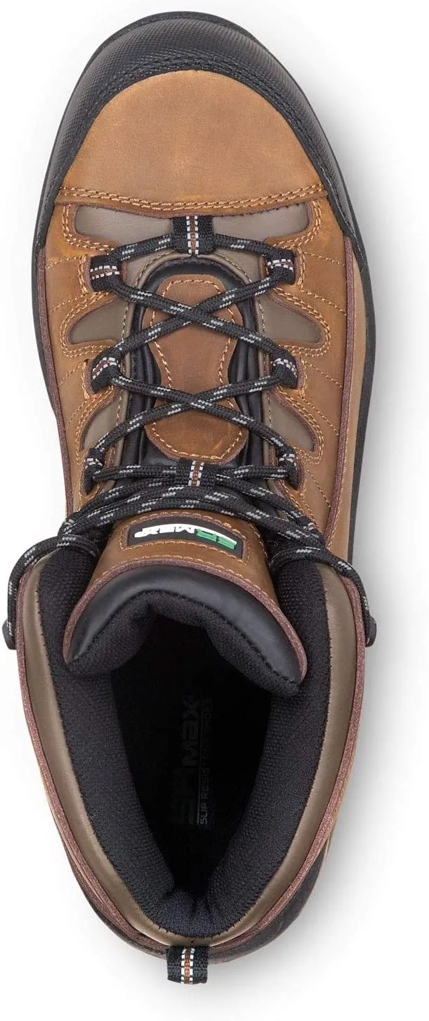 SR Max Winston, Men's, Brown, Hiker Style Comp Toe EH, Slip Resistant Work Shoe